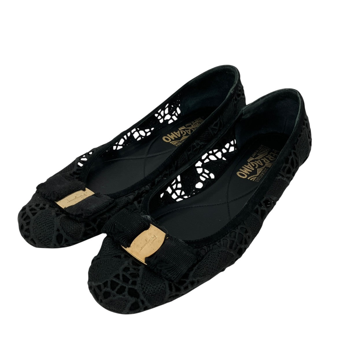 Salvatore Ferragamo フラットレースシューズ 古着・中古-1枚目のアイテム画像