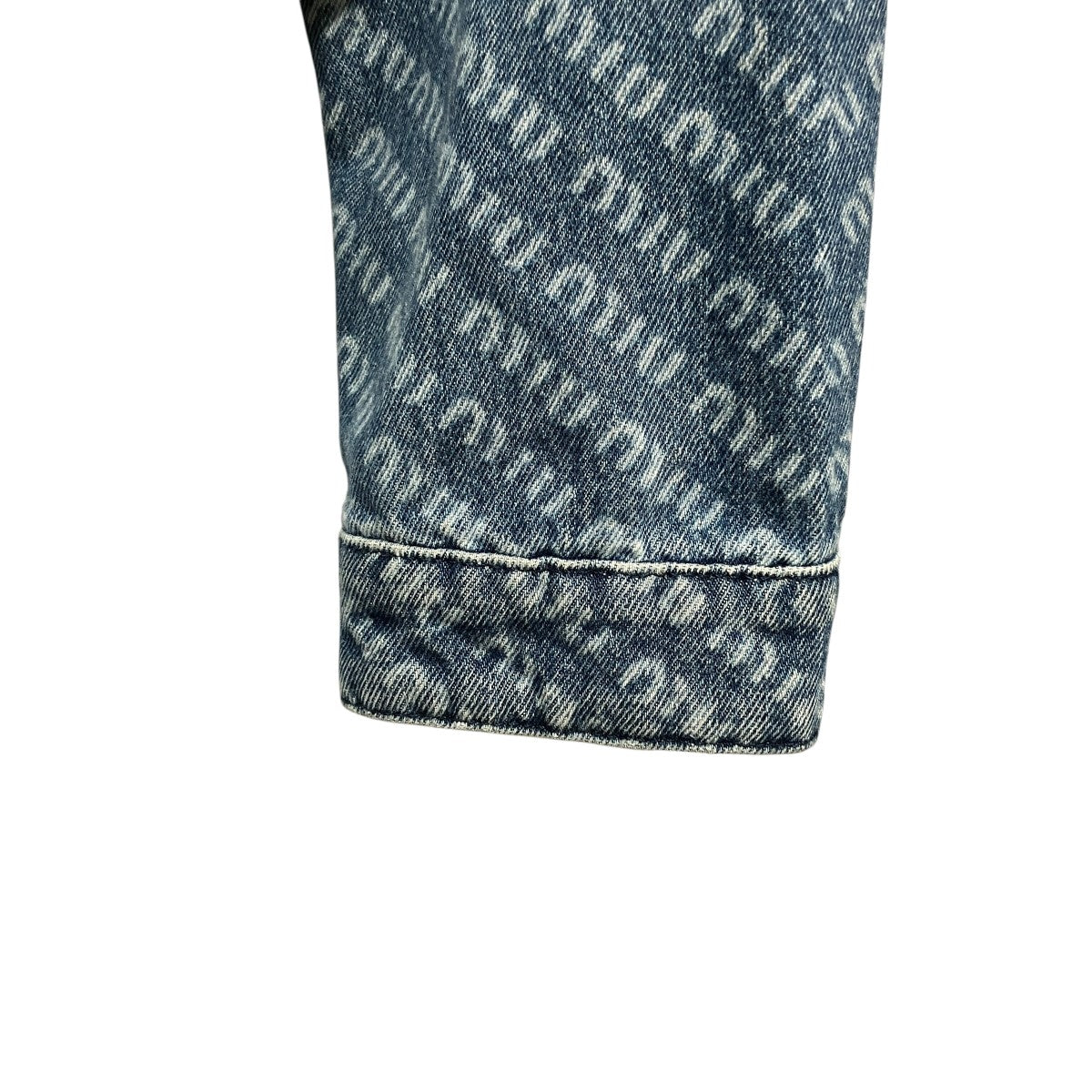 MIU MIU Logo-Print Denim JAcketロゴプリント クロップドデニムブルゾンGWB137 S231 古着・中古-4枚目のアイテム画像