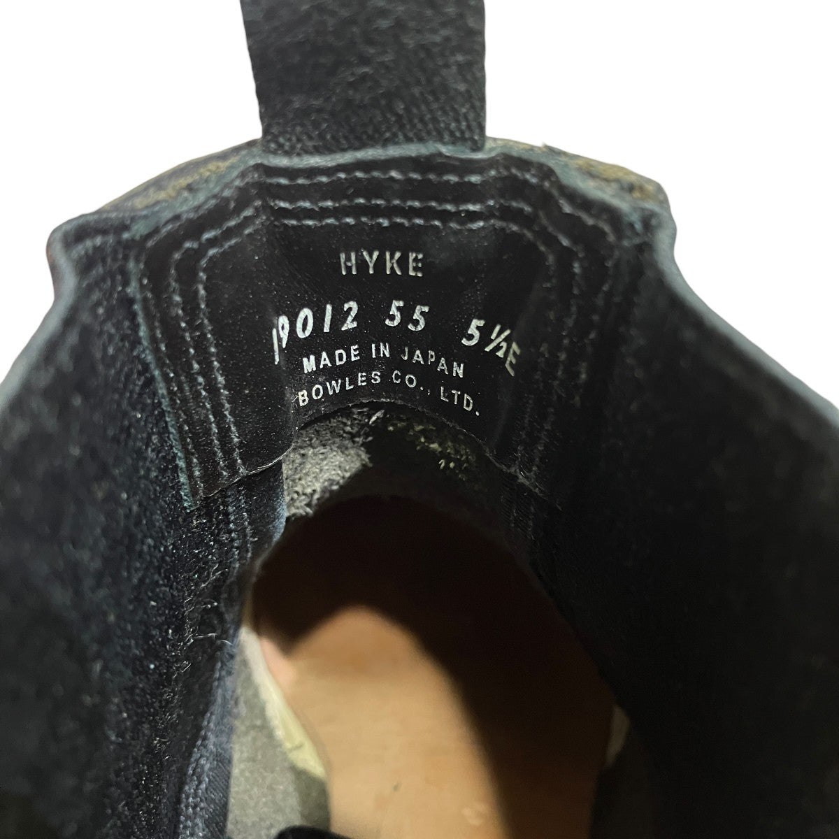 HYKE SIDE GORE BOOTSサイドゴアブーツ19012 古着・中古-7枚目のアイテム画像