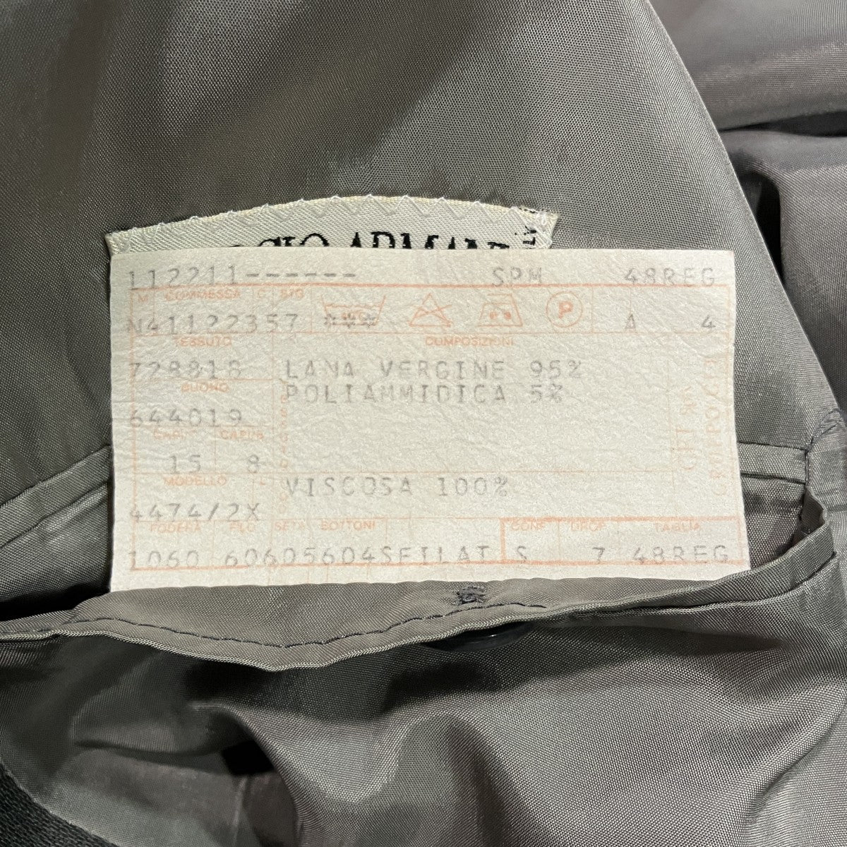 GIORGIO ARMANI ダブルジャケット 古着・中古-6枚目のアイテム画像