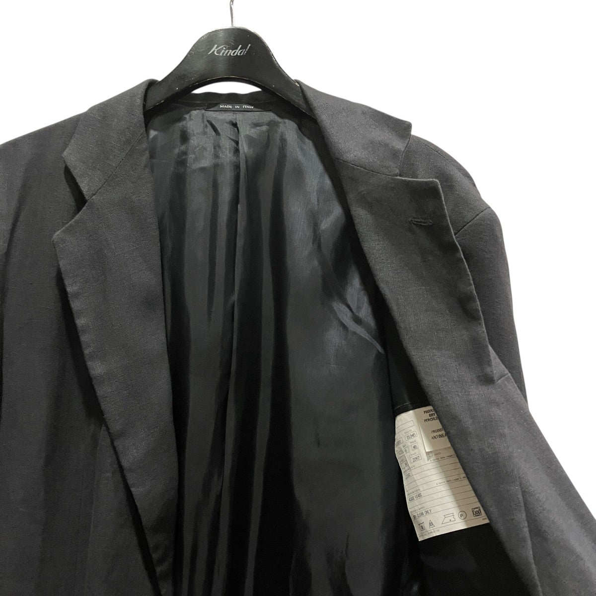 EMPORIO ARMANI リネンジャケット 古着・中古-4枚目のアイテム画像
