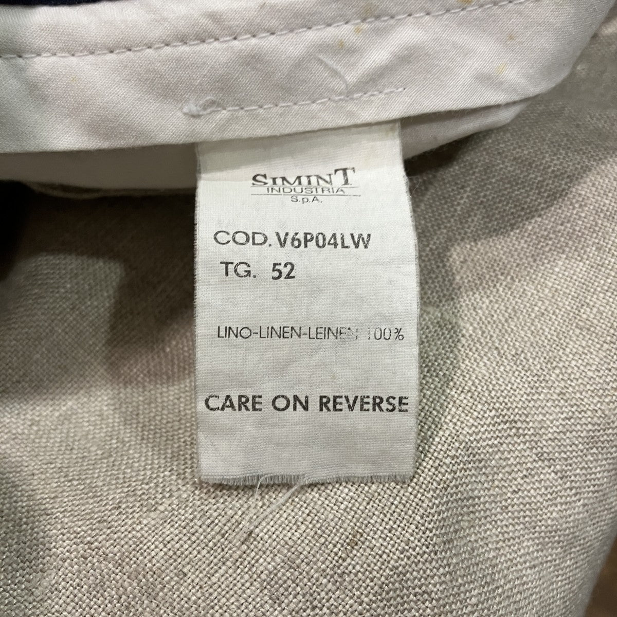 ARMANI JEANS リネンパンツ 古着・中古-5枚目のアイテム画像