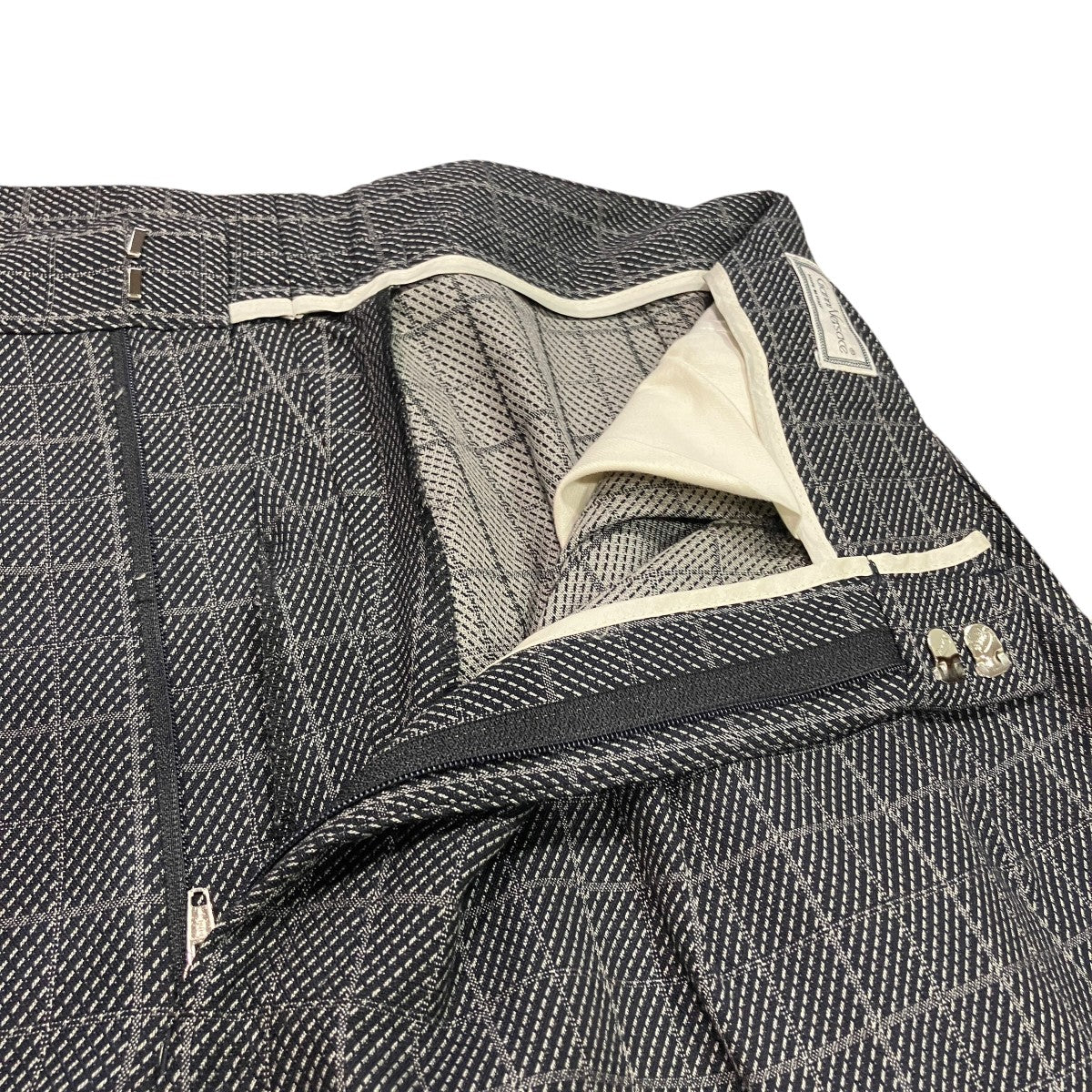 GIANNI VERSACE チェックスラックス 古着・中古-3枚目のアイテム画像