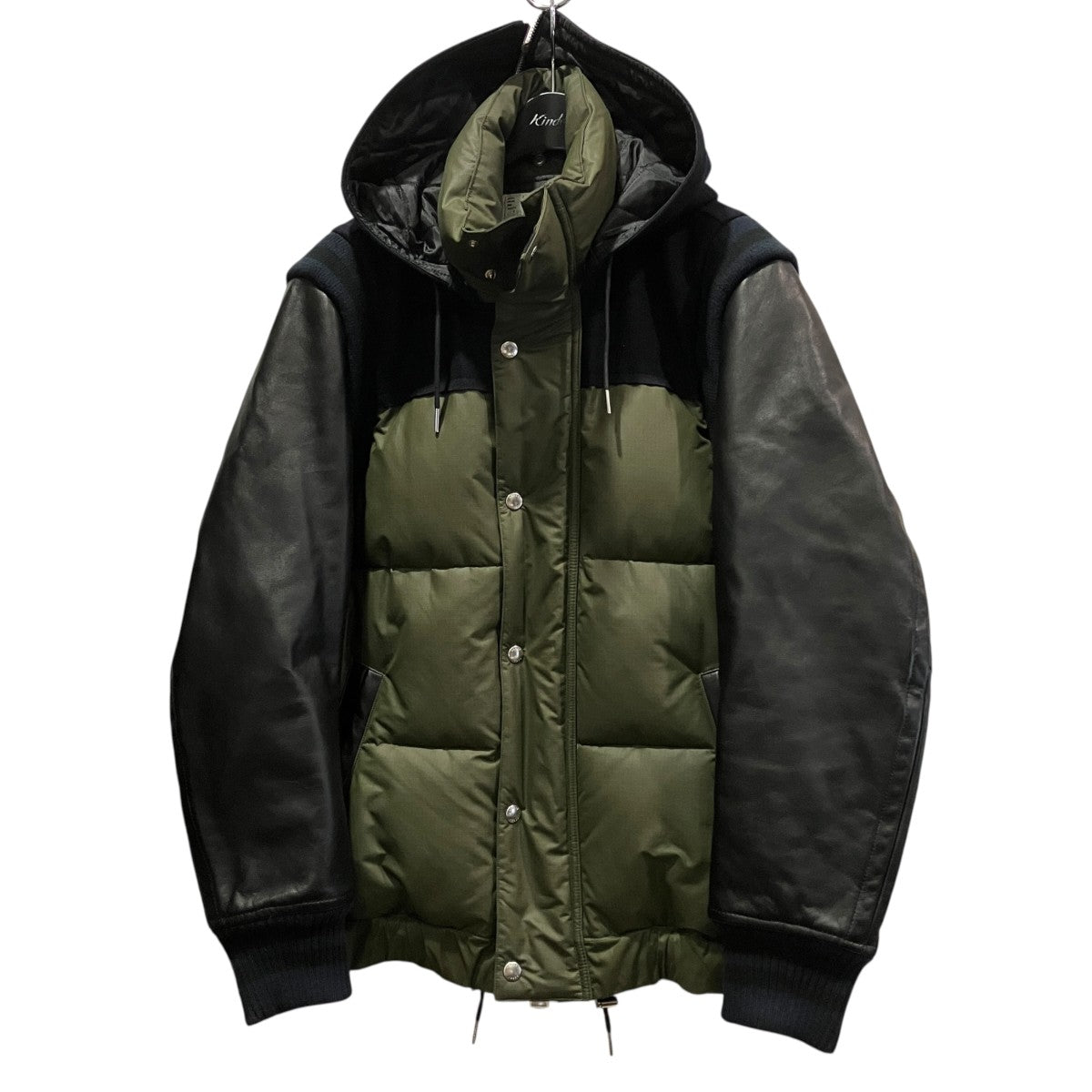 sacai(サカイ) アームレザーダウンジャケット21-02645M 21-02645M