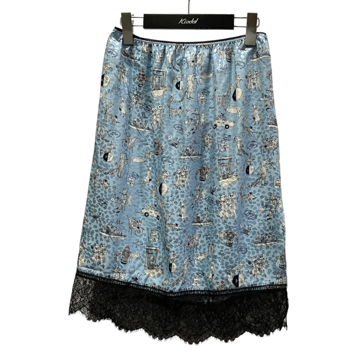 OLY SLIP SILK SKIRT総柄シルクスカートIW01533WF4006