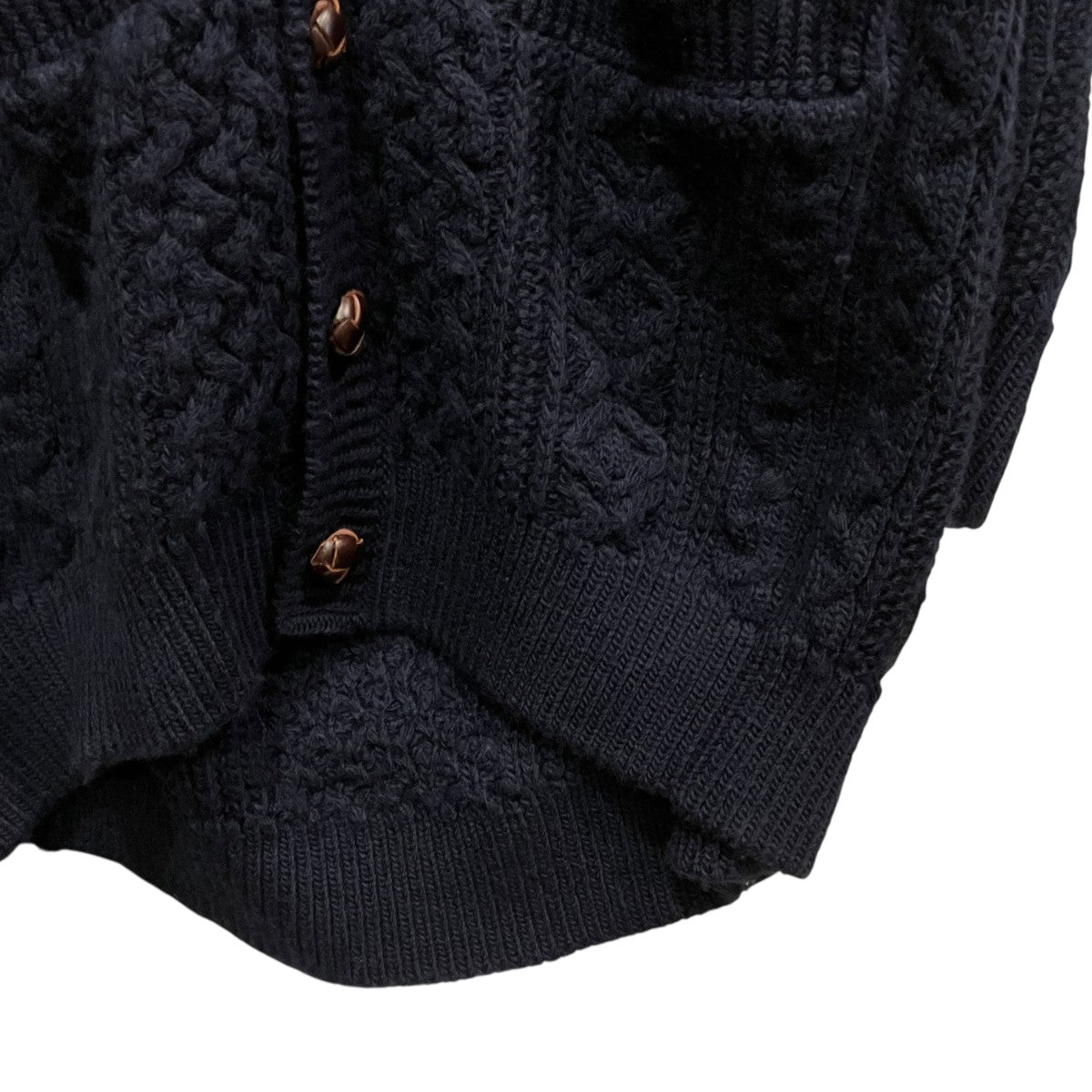 double zip balloon shaped aran pattern cardiganダブルジップ バルーンシェイプドアランパターンカーディガンsk.0001AW22