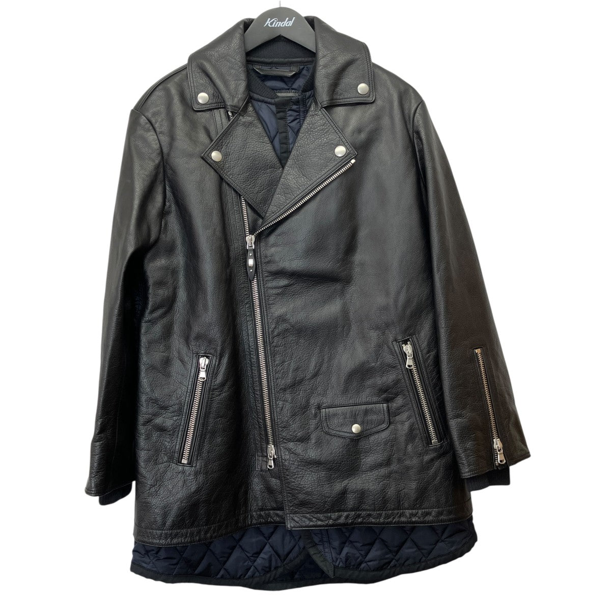 美品DIESEL BLACK GOLD レザーキルティングジャケット 36 DIESEL BLACK GOLD(ディーゼルブラックゴールド) キルティング