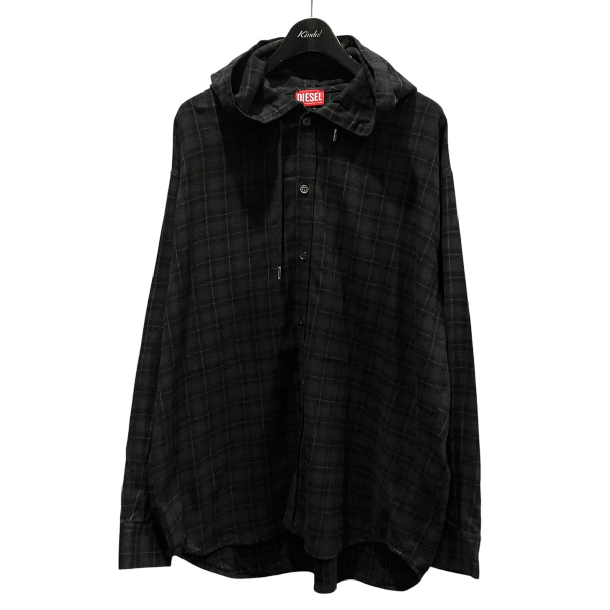 S-DEWNY-HOODフーデッドチェックシャツA16214