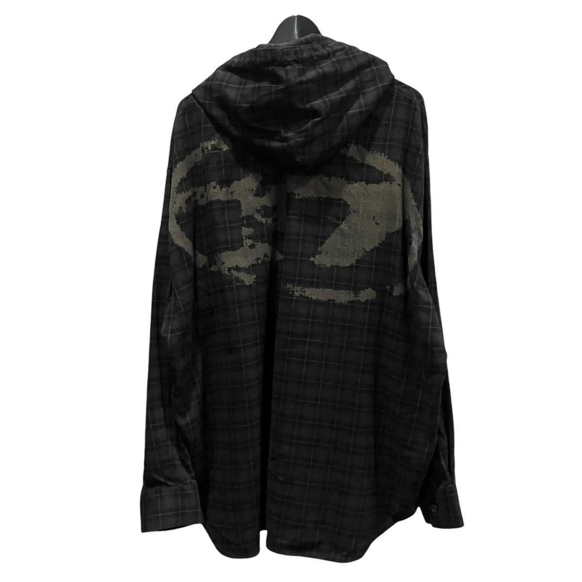 S-DEWNY-HOODフーデッドチェックシャツA16214