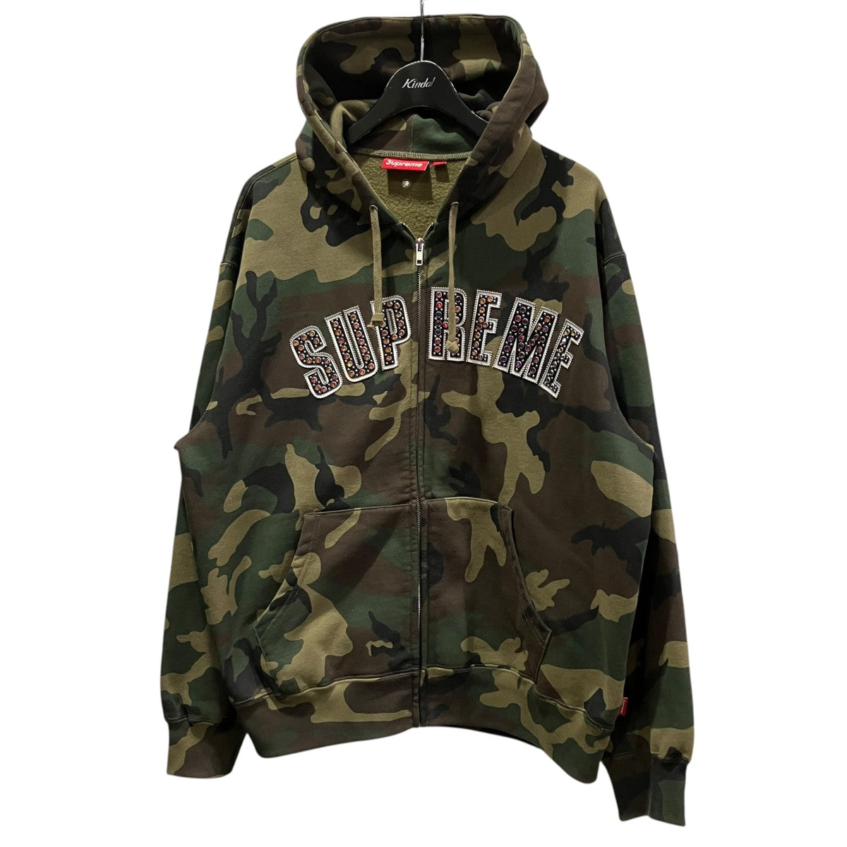 25SSZip Up Hooded Sweatカモフラジップパーカー