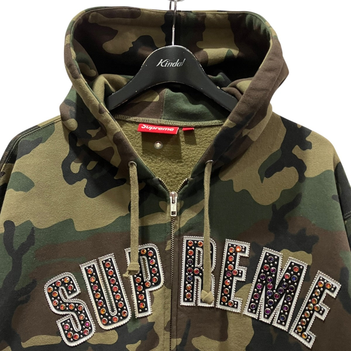 25SSZip Up Hooded Sweatカモフラジップパーカー
