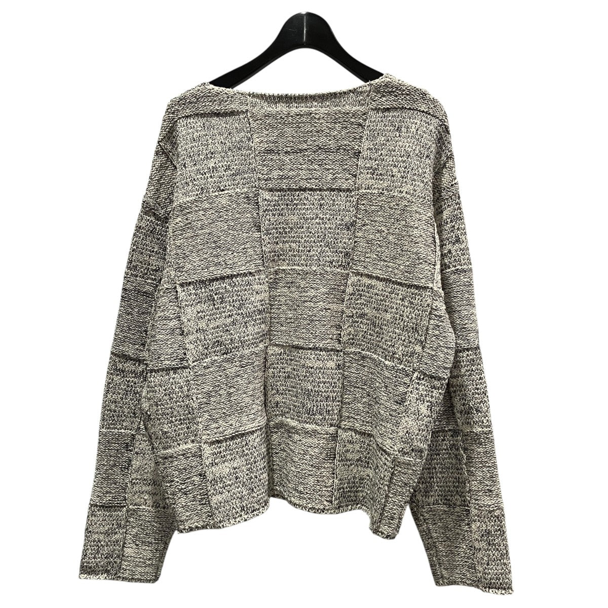 AURALEE(オーラリー) STRUCTURED COTTON LINEN PANEL KNIT BOAT NECK