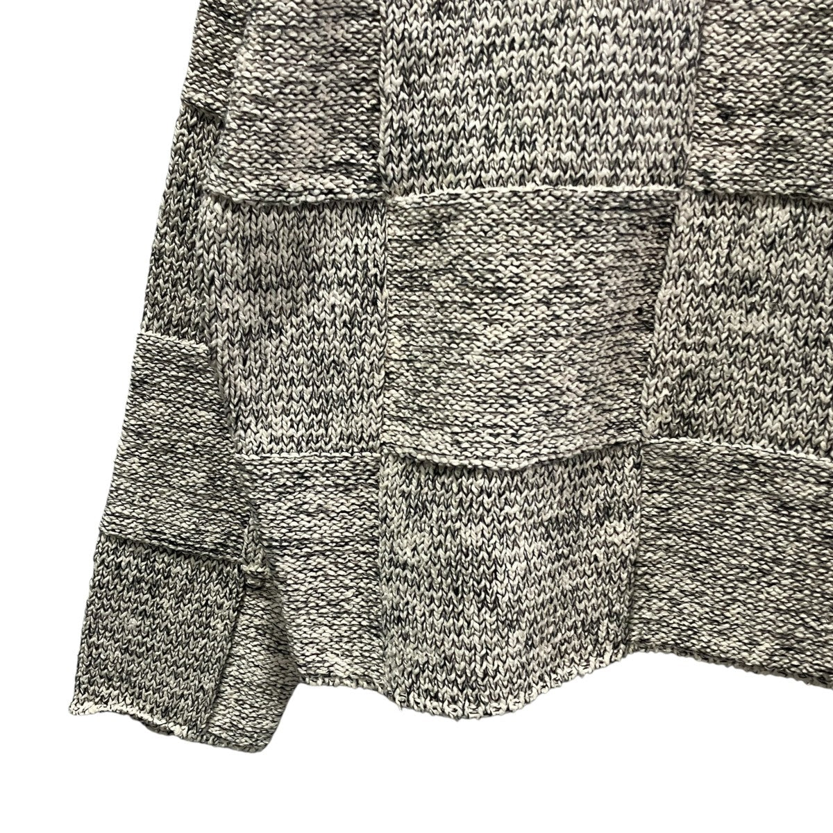 AURALEE(オーラリー) STRUCTURED COTTON LINEN PANEL KNIT BOAT NECK