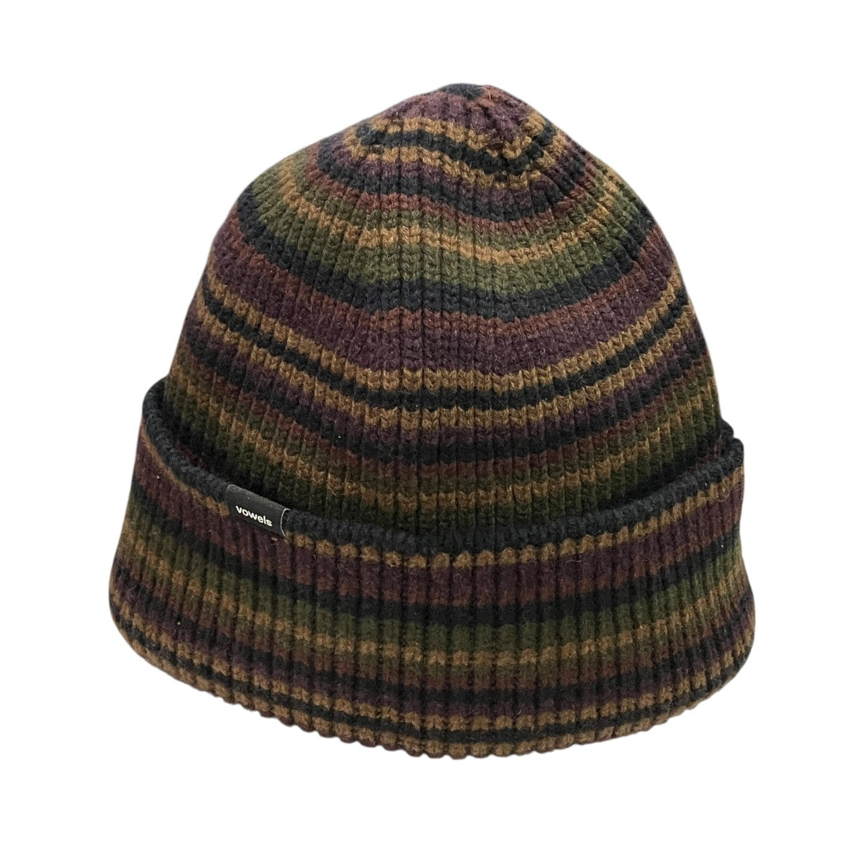 25AWStriped Wool Blend Beanieニットキャップ ビーニー