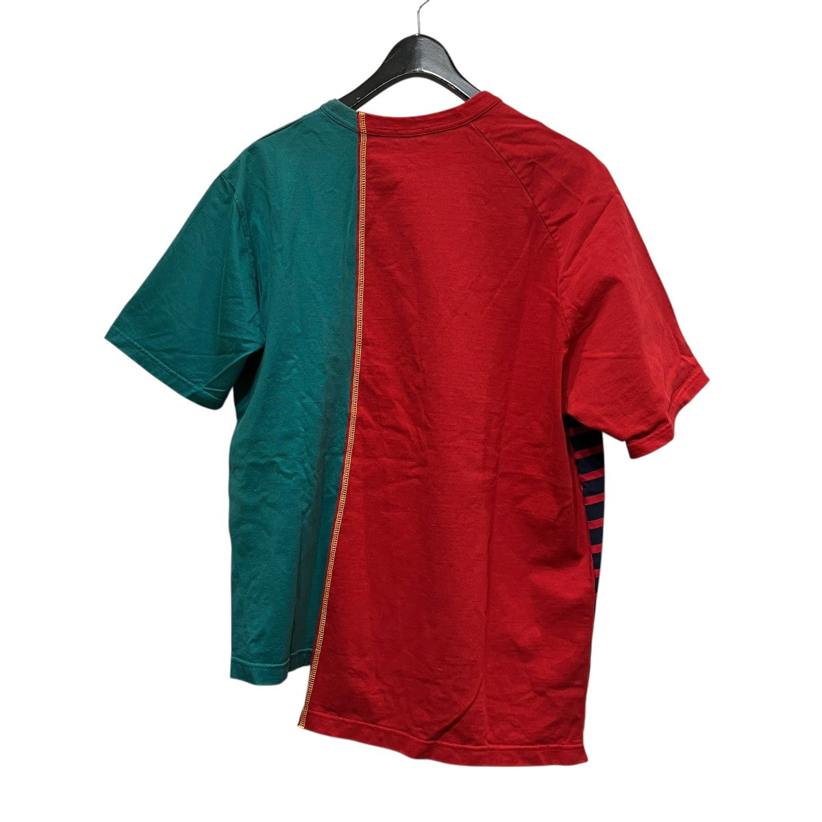 KOLOR(カラー) 切替Tシャツ20SBM-T09234 20SBM-T09234 レッド×グリーン