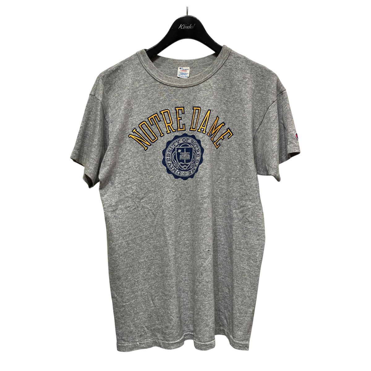 80s トリコタグNOTRE DAMEプリントTシャツ