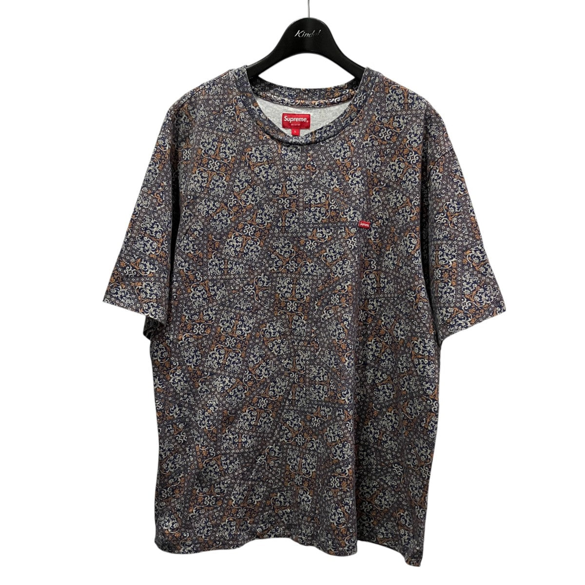 ペイズリー柄半袖Tシャツ
