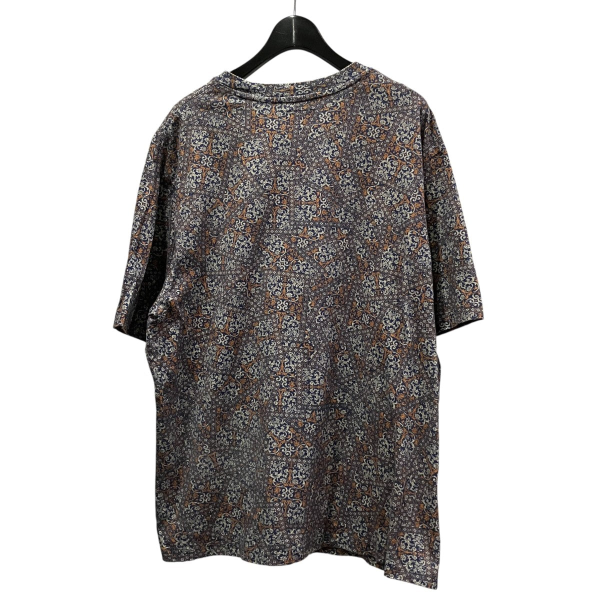 Supreme(シュプリーム) ペイズリー柄半袖Tシャツ ネイビー×オレンジ