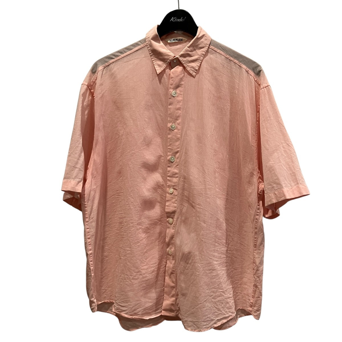 HARD TWIST FINK ORGANDY HALF SLEEVED SHIRT半袖シャツA24SS02VO