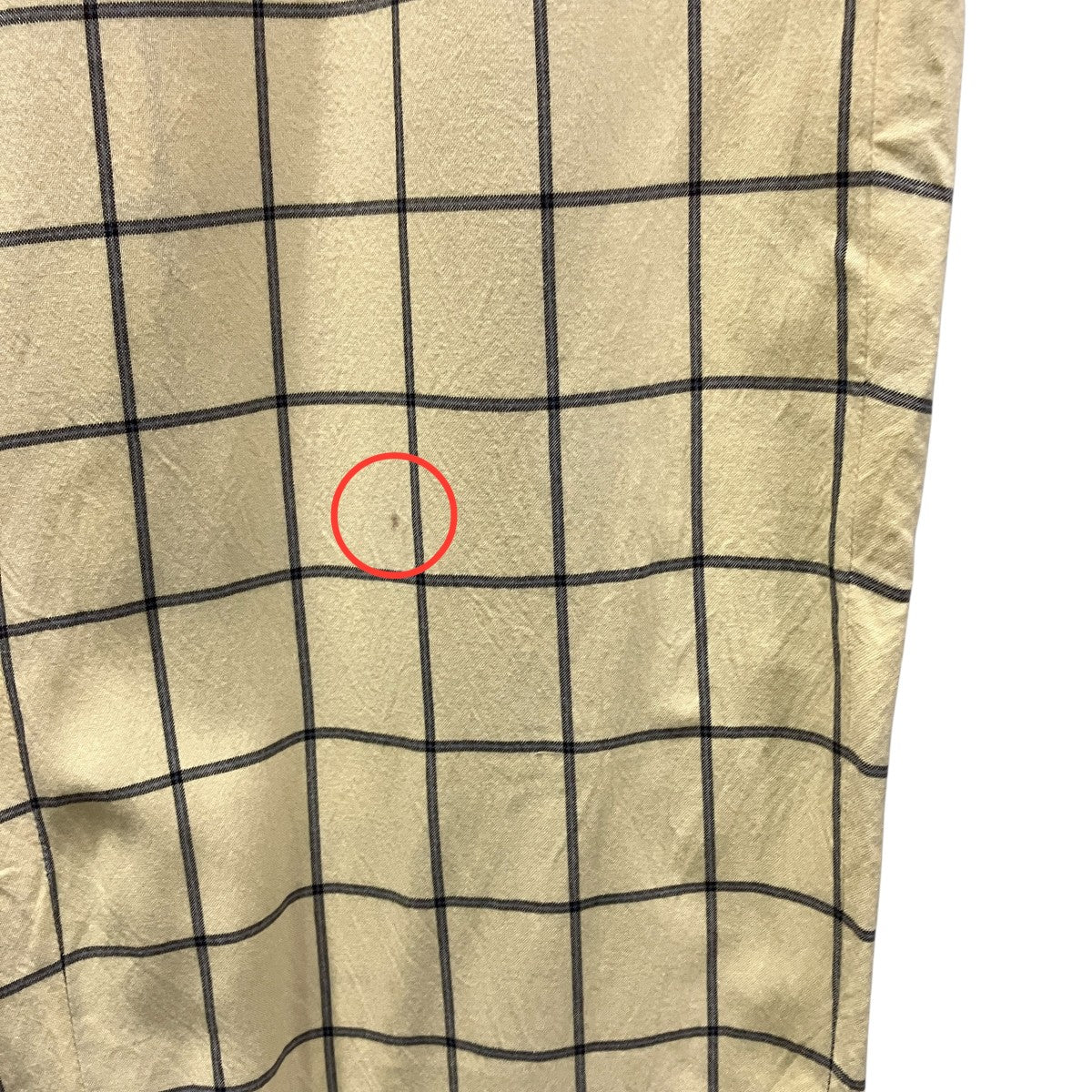 RAYON CHECK SLACKSイージーチェックスラックスANC-PT42