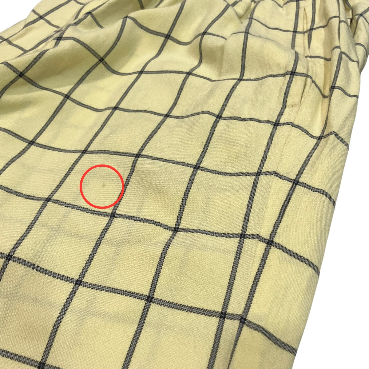 RAYON CHECK SLACKSイージーチェックスラックスANC-PT42