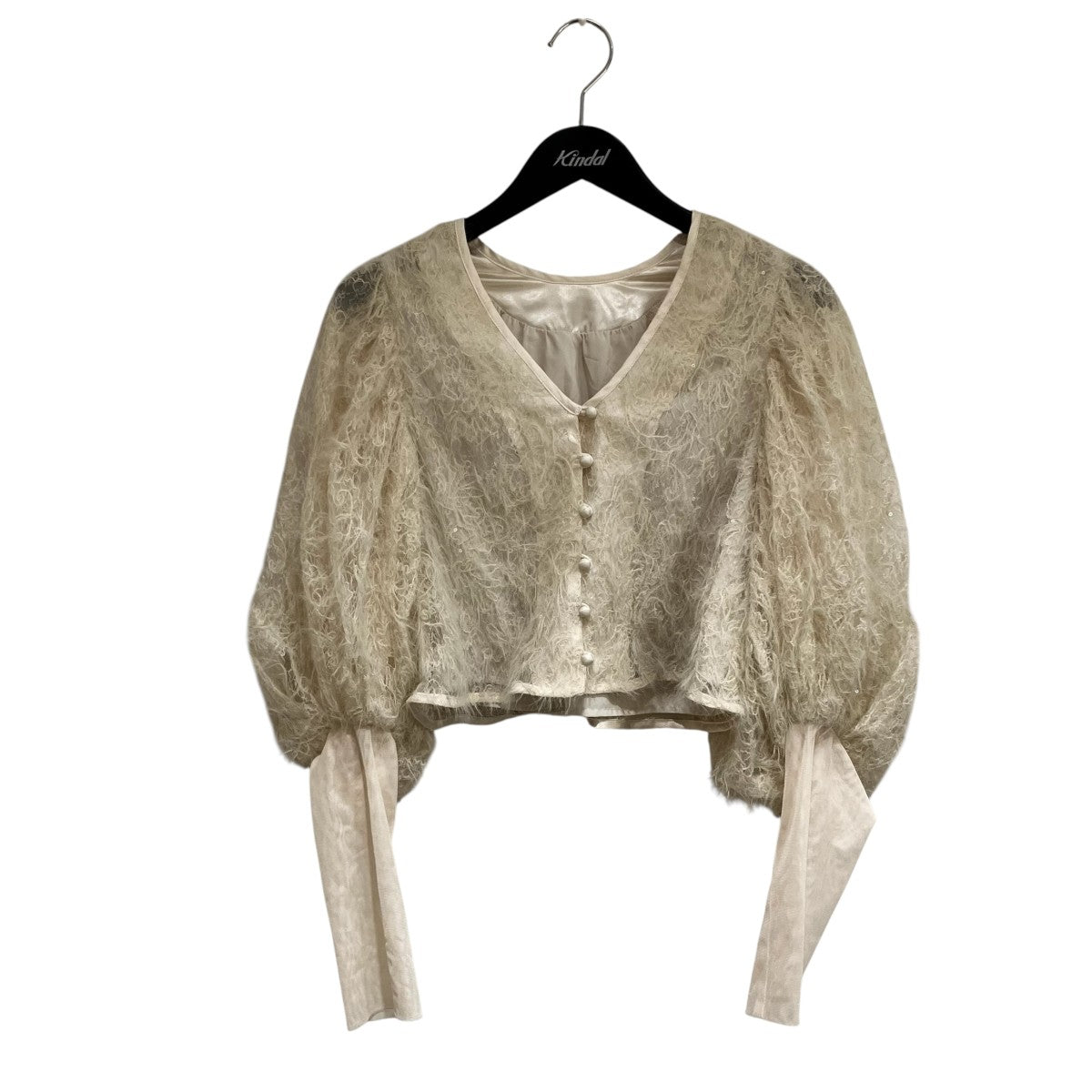 BRUSHED LACE VOLUME SLEEVE BLOUSEボリュームスリーブブラウス0124204660270