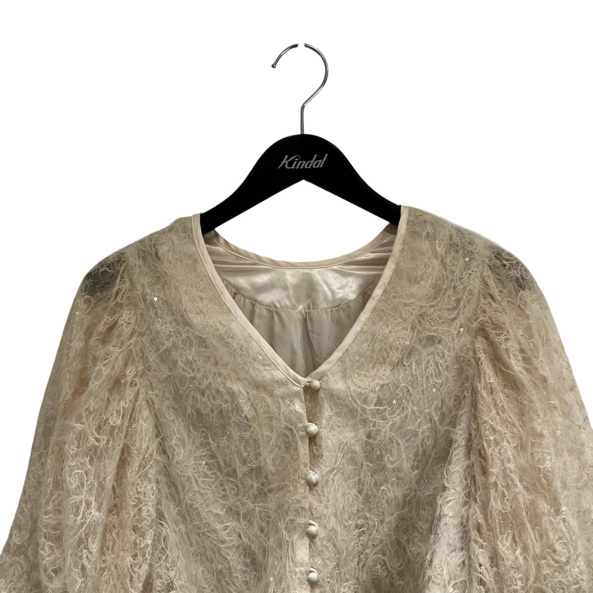 BRUSHED LACE VOLUME SLEEVE BLOUSEボリュームスリーブブラウス0124204660270