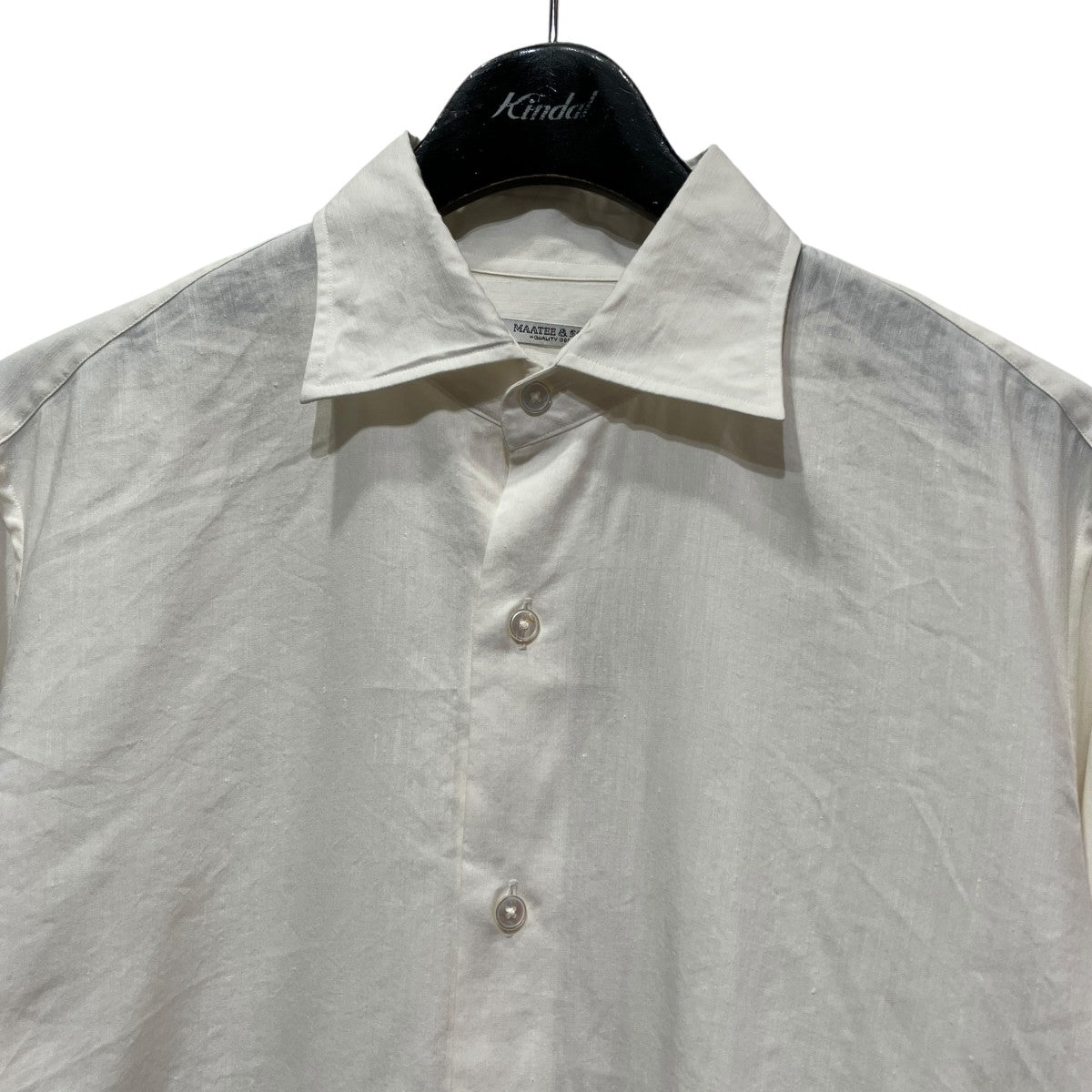 SEMI WIDE SPREAD SHIRTS 極HEMP SILKヘンプシルクシャツMT6103-0601A