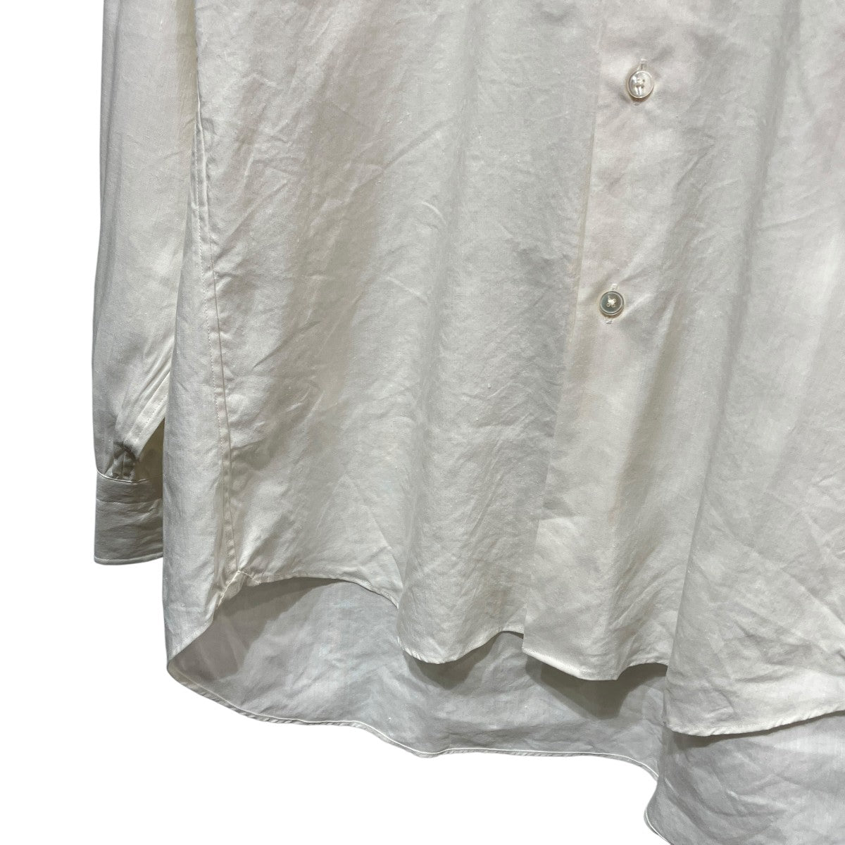 SEMI WIDE SPREAD SHIRTS 極HEMP SILKヘンプシルクシャツMT6103-0601A