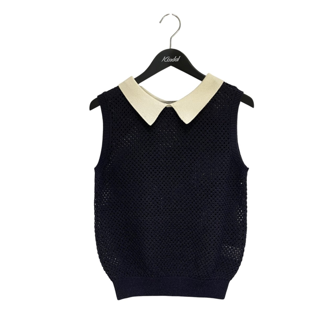 TORRAZZO DONNA 襟付きノースリーブニット6266-336 古着・中古-1枚目のアイテム画像