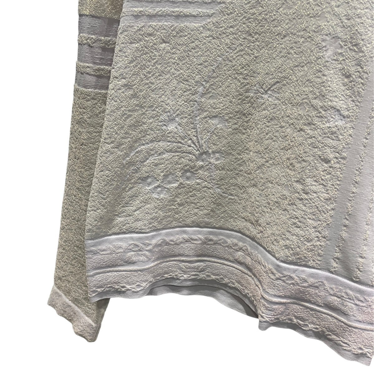 Nature Pattern Sheer Knitted High Neck TopシアーハイネックカットソーMM25SS-KN062