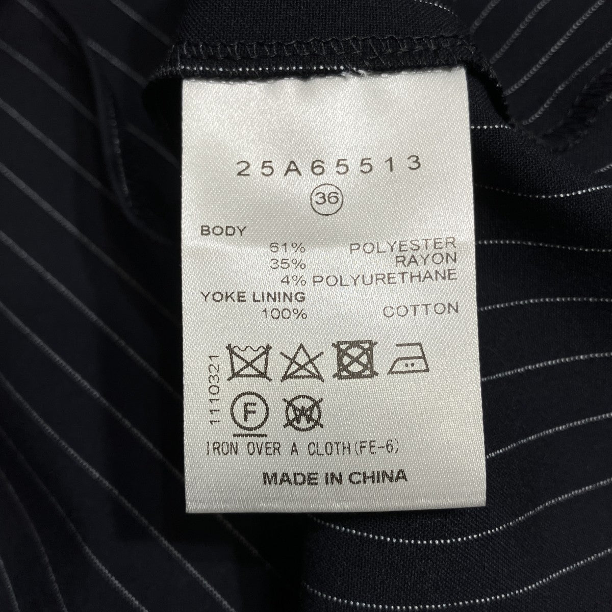 ストライプノースリーブワンピース25A65513