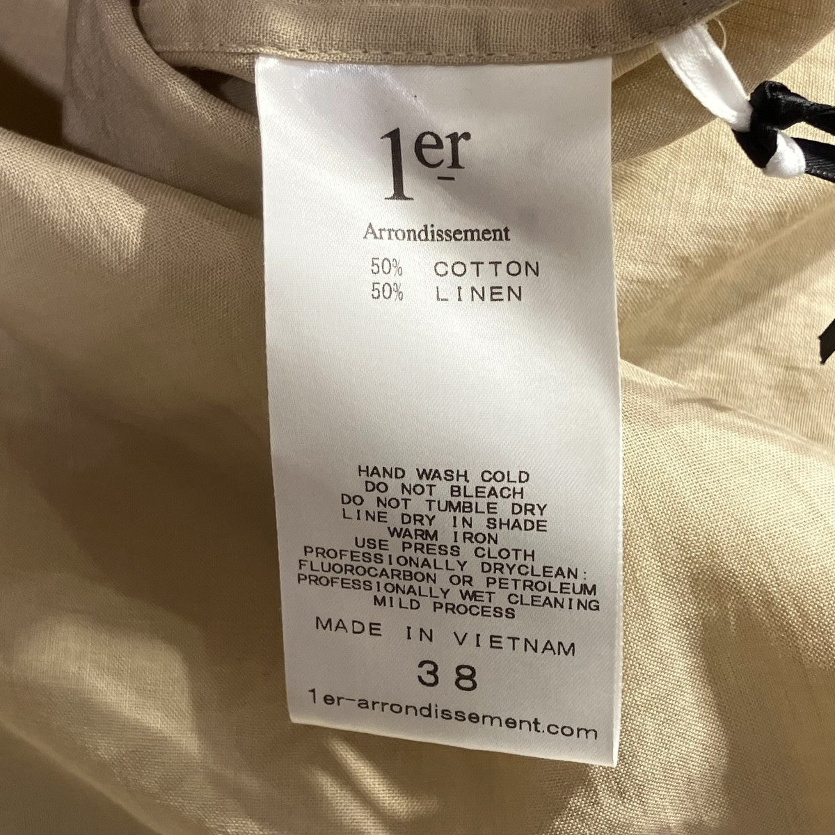 1er Arrondissement ラミーコットンミニマルシャツ 古着・中古-8枚目のアイテム画像