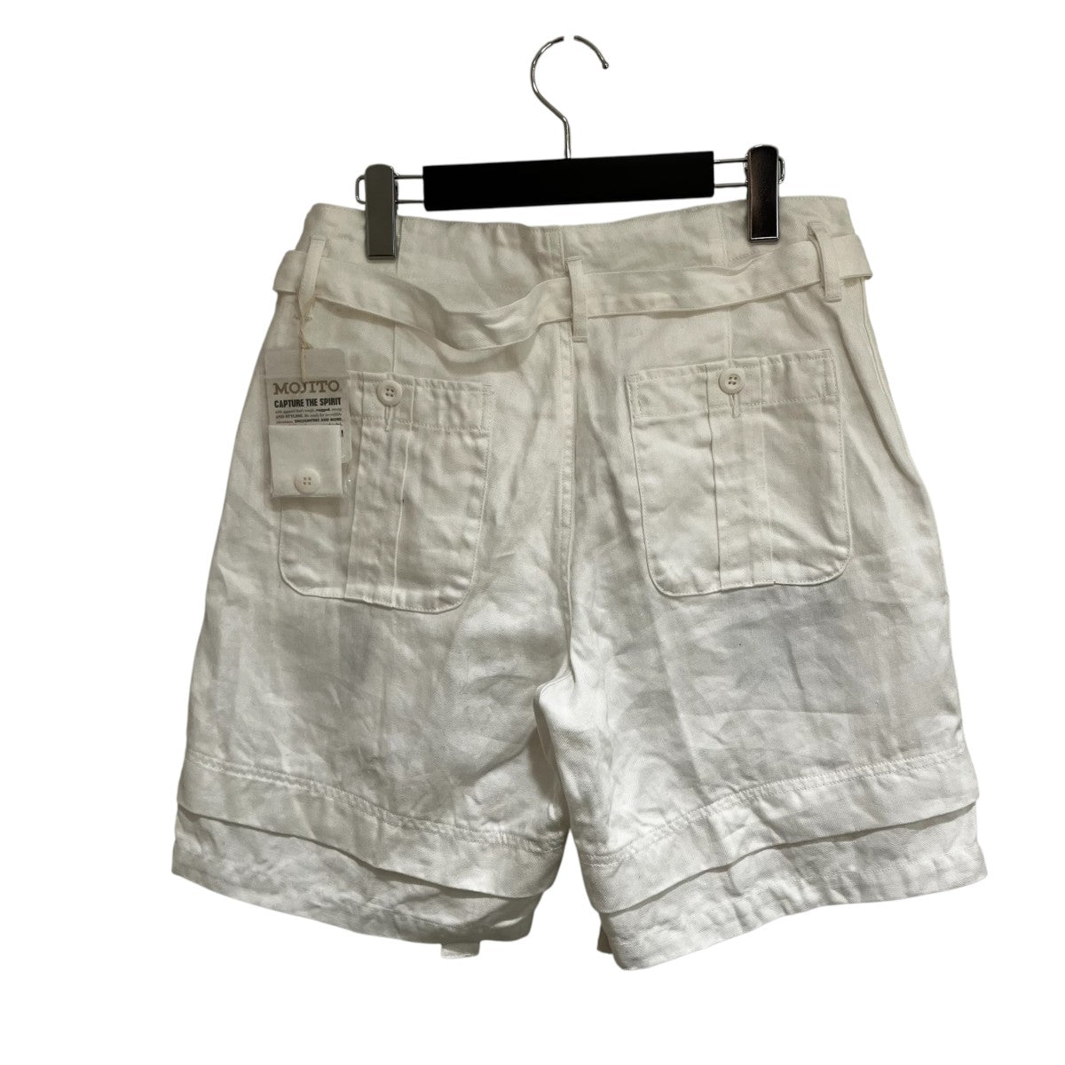 MOJITO リネンベルテッドハーフパンツ2081-1904 古着・中古-2枚目のアイテム画像