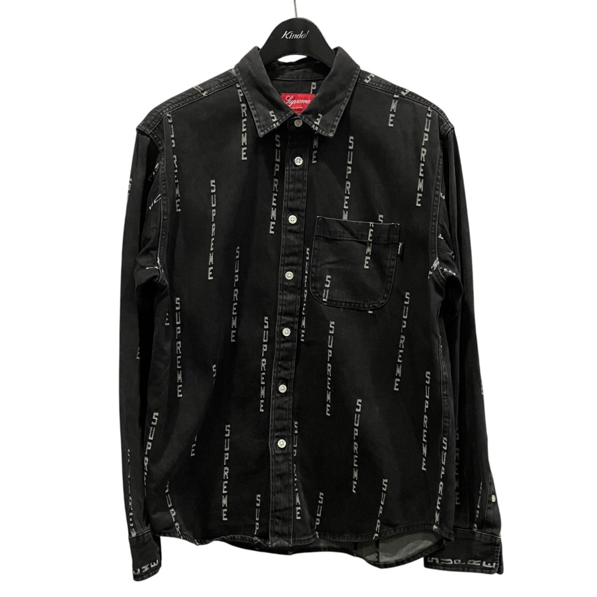 Logo Stripe Jacquard Denim Shirtロゴストライプジャガードデニムシャツ