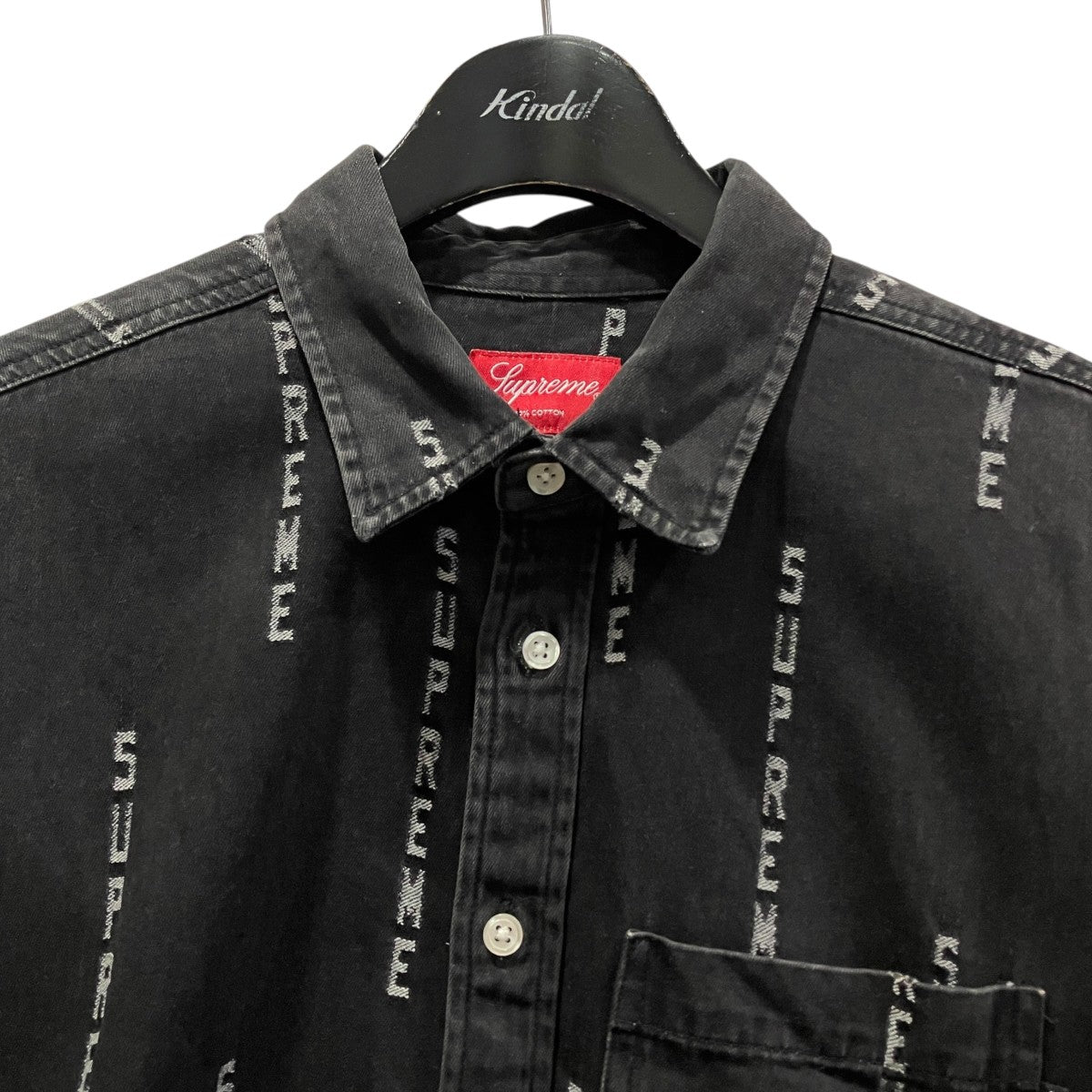 Logo Stripe Jacquard Denim Shirtロゴストライプジャガードデニムシャツ