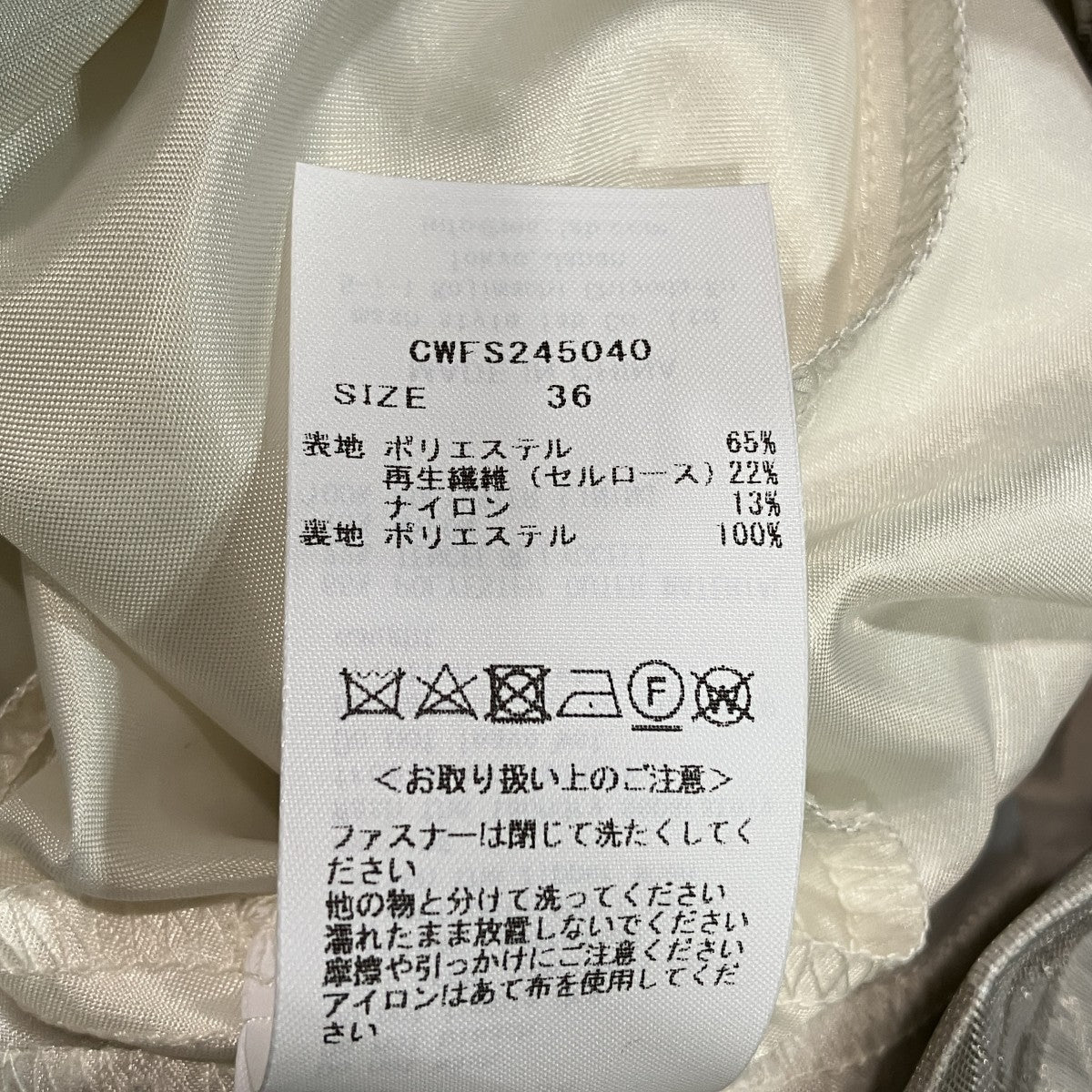 フラワーカットジャガードタックスカートCWFS245040