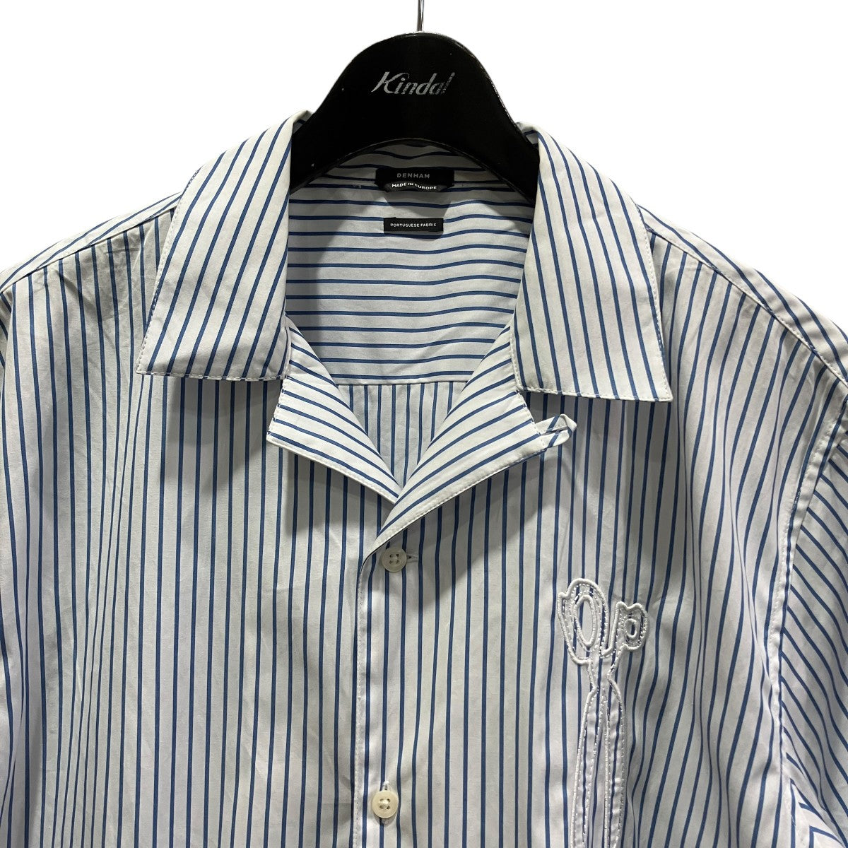 SCISSOR PATCH BOWLING SHIRT CPSストライプオープンカラーシャツ01-26-04-40-050