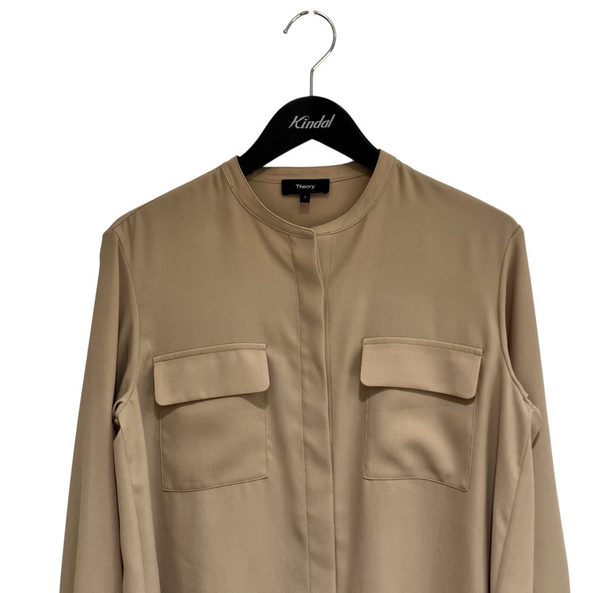 PKT DETAIL BLOUSE PRIME GGTバンドカラーシャツ