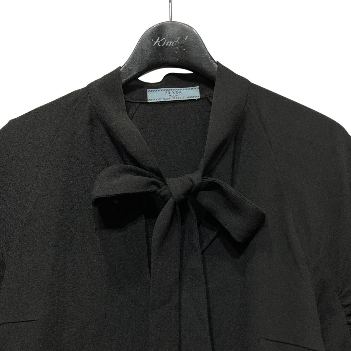 PRADA ボウカラーブラウスP949D 古着・中古-3枚目のアイテム画像