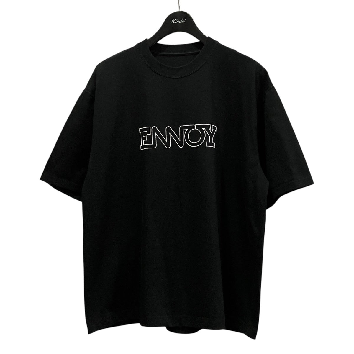 ENNOY Electric Logo EMB T-Shirtロゴ刺しゅう半袖TシャツSS24BRENCT01NTL 古着・中古-1枚目のアイテム画像