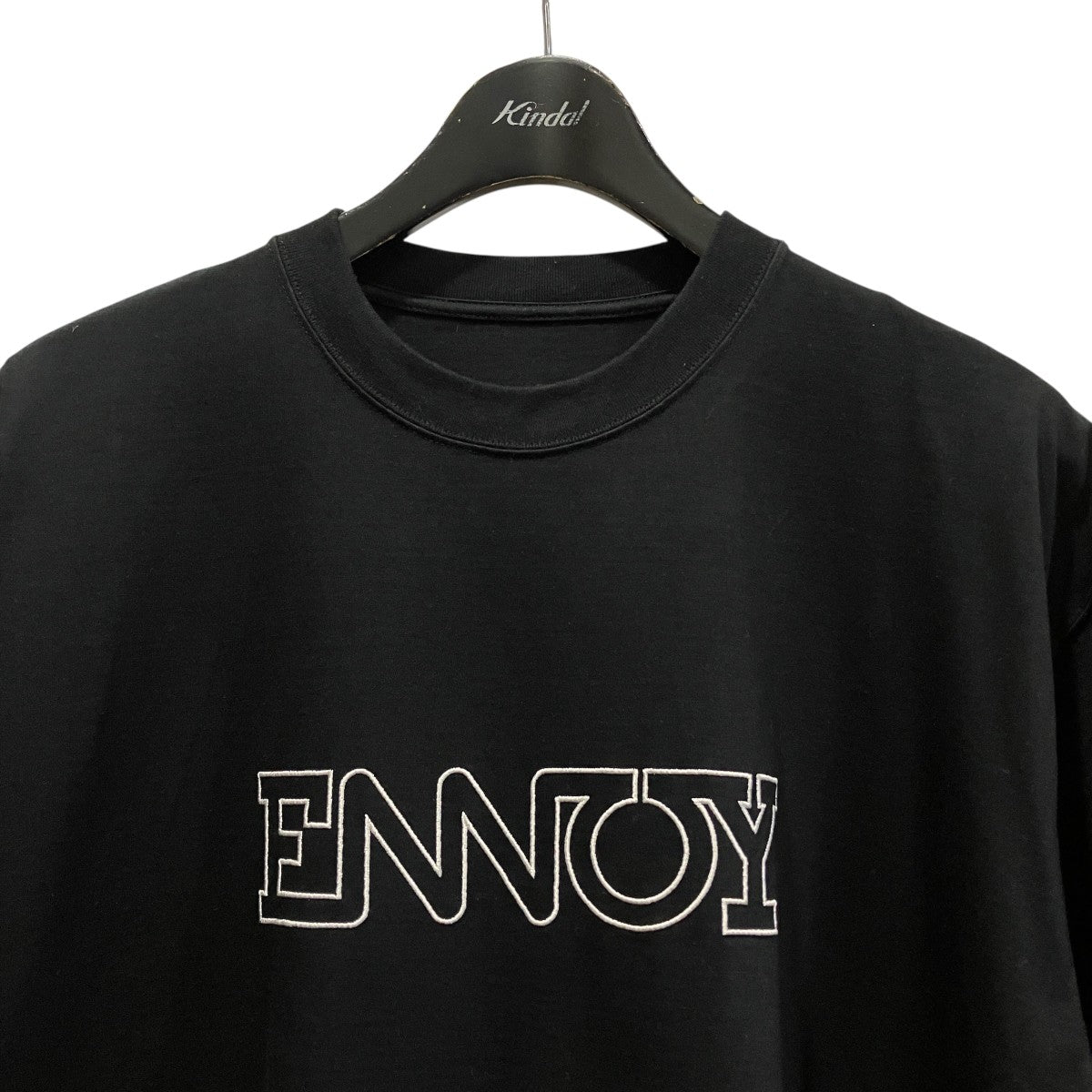 ENNOY Electric Logo EMB T-Shirtロゴ刺しゅう半袖TシャツSS24BRENCT01NTL 古着・中古-3枚目のアイテム画像
