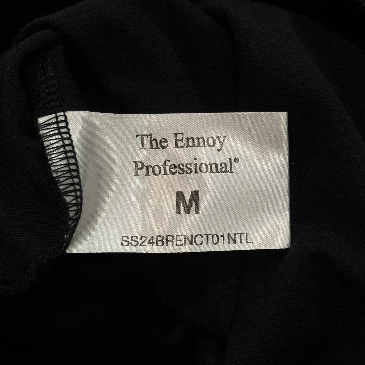 ENNOY Electric Logo EMB T-Shirtロゴ刺しゅう半袖TシャツSS24BRENCT01NTL 古着・中古-4枚目のアイテム画像