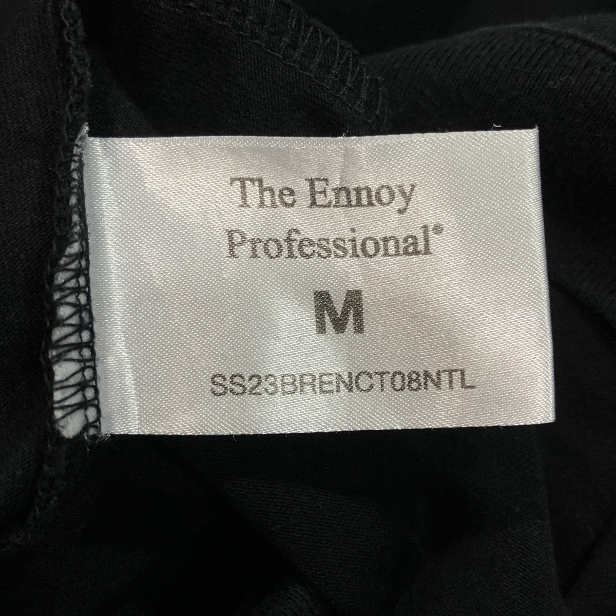 ENNOY Short Sleeve Hem Rib Teeロゴ刺しゅう半袖TシャツSS23BRENCT08NTL 古着・中古-5枚目のアイテム画像