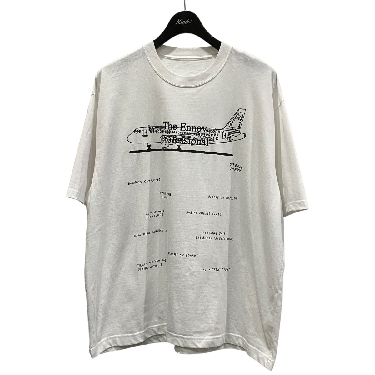 ENNOY Stefan Marx T-Shirtプリント半袖TシャツAW23BRENCT03NTL 古着・中古-1枚目のアイテム画像