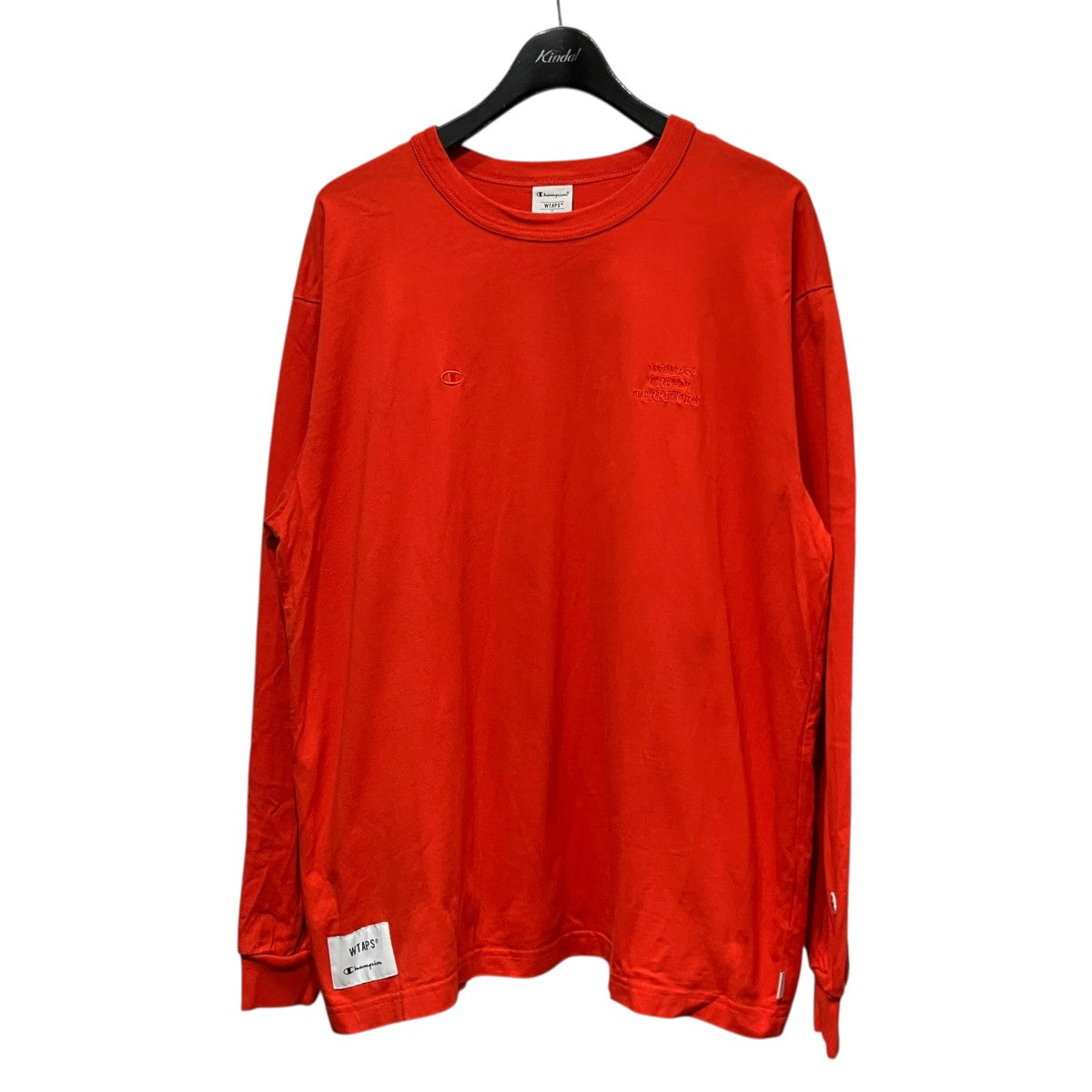 ロゴ刺しゅう長袖TシャツC8-Z411