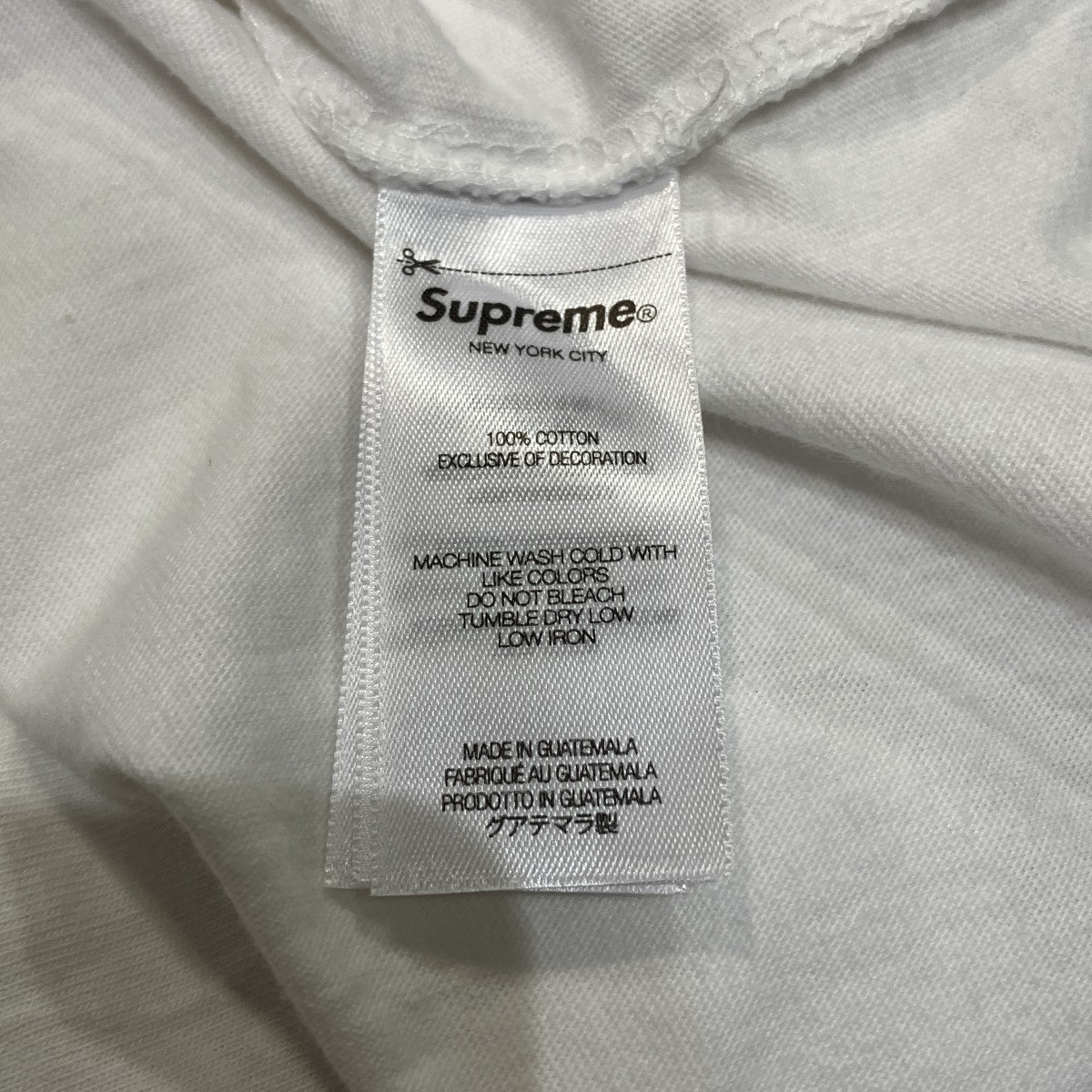 Supreme Warm Up Washed S S Topロゴ刺しゅう半袖Tシャツ 古着・中古-5枚目のアイテム画像