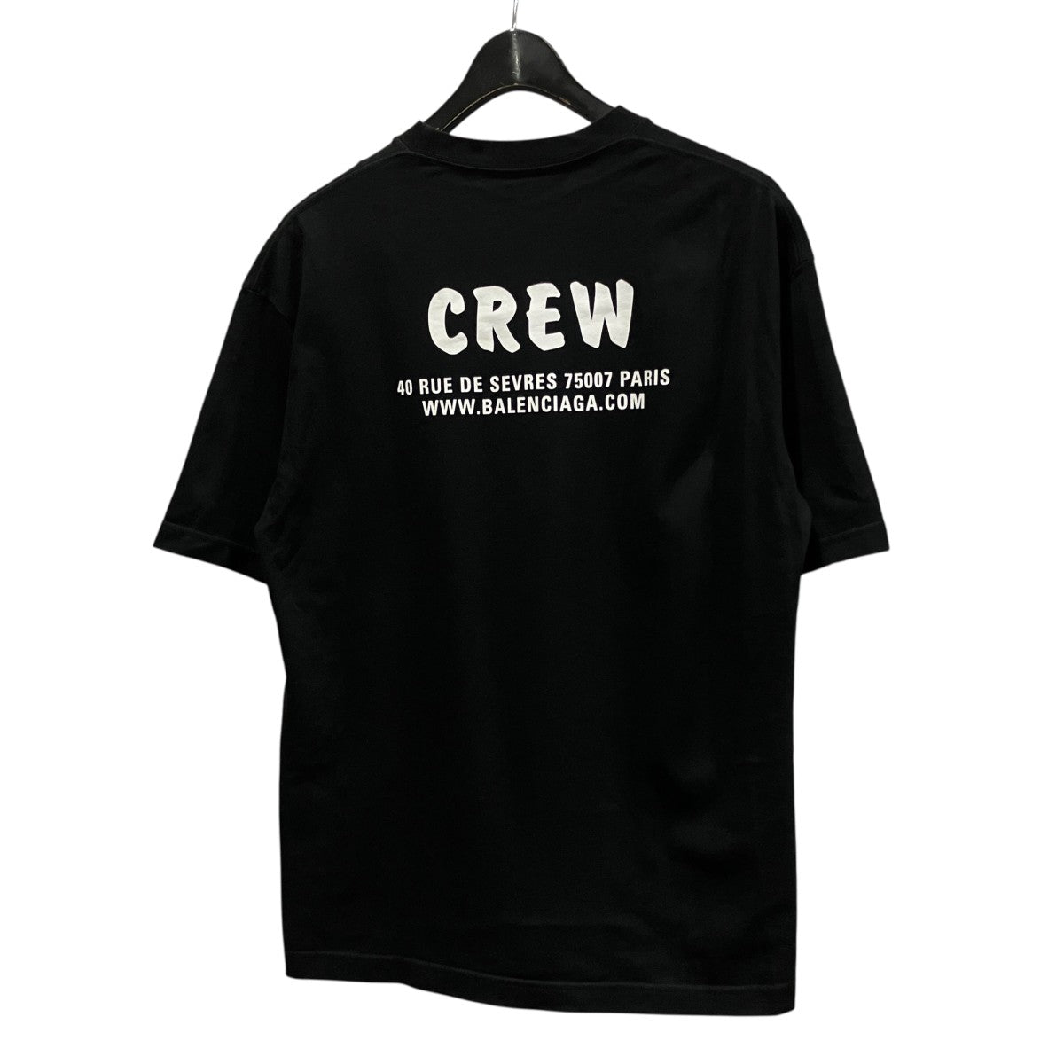 BALENCIAGA CREWプリント半袖Tシャツ612966 TV24 古着・中古-2枚目のアイテム画像