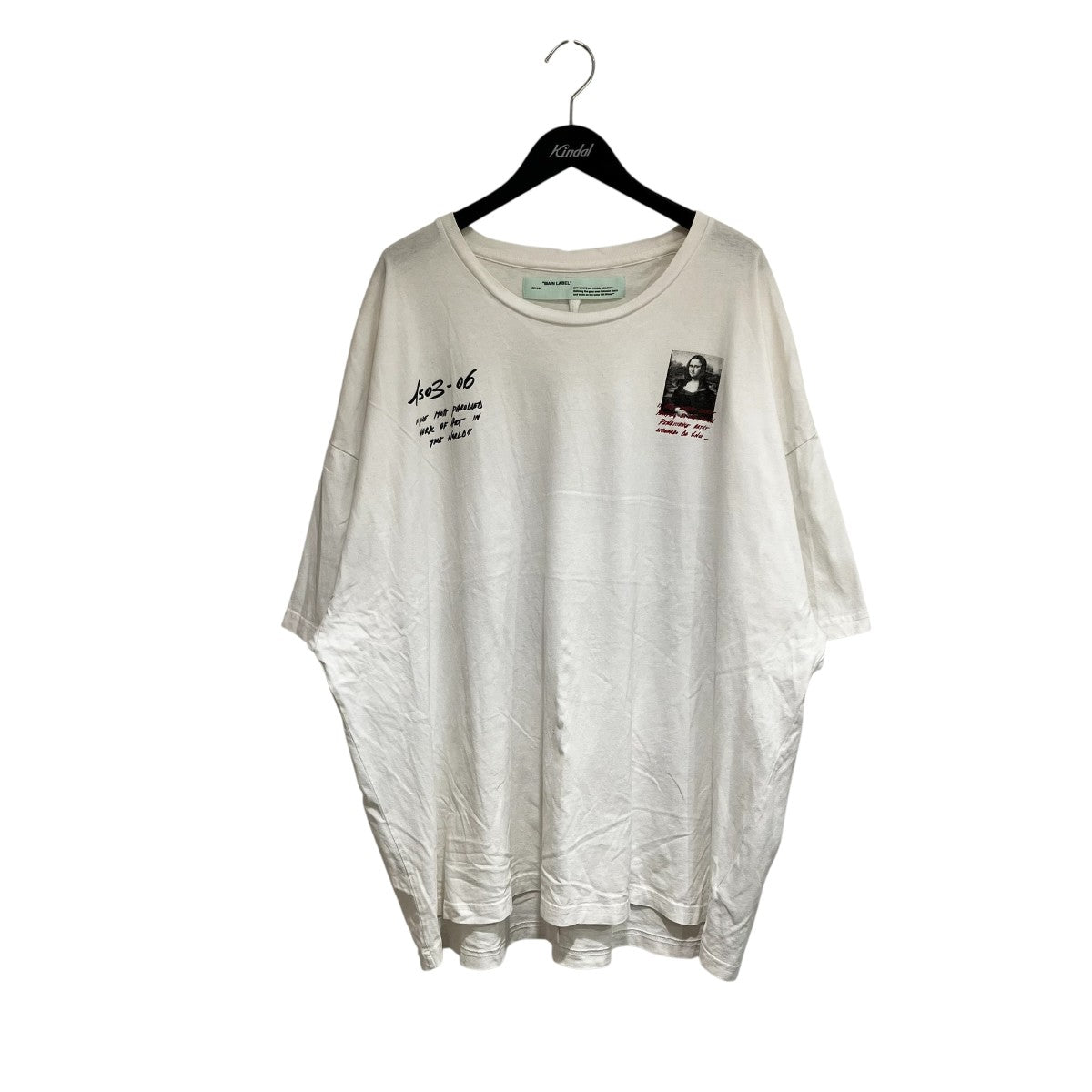 モナリザバックプリントTシャツOMAA066S19185005