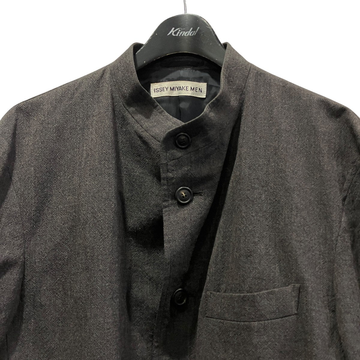 ISSEY MIYAKE MEN マオカラーテーラードジャケットME12FD554 古着・中古-3枚目のアイテム画像